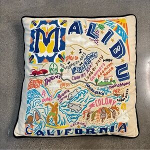 Malibu Embroidered Decorative Pillow